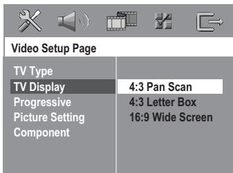 PHILIPS HTS5000W - Réglage du format de l'image du téléviseur - 1