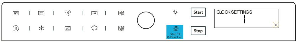 KITCHENAID KMQFX335910 - Réglage de l'horloge - 1