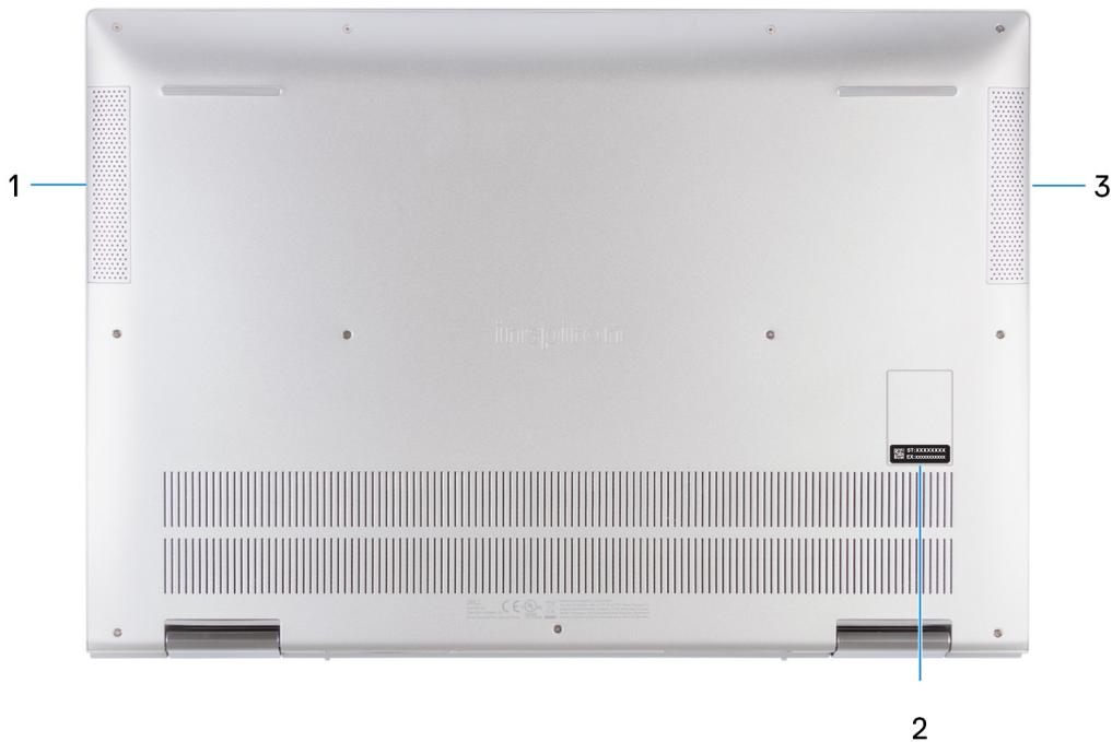 DELL Inspiron 17 7706 - Partie inférieure - 1