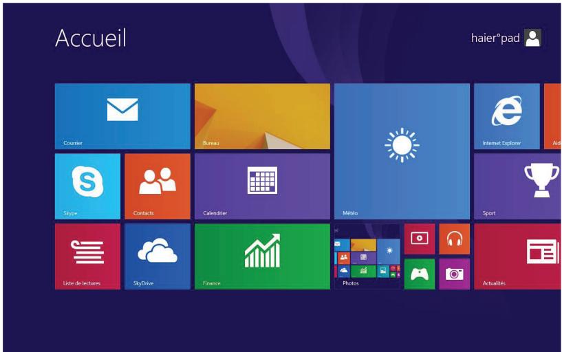 HAIER PAD W800 - Introduction au bureau - 1