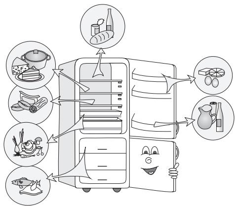 MAROUE ONRH193R - Contre-porte du réfrigérateur: - 1