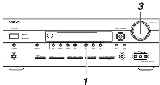 ONKYO HT-S5105B - Fonctionnement élémentaire de l'ampli-tuner AV - 1