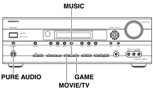 ONKYO HT-S5105B - Choix du mode d'écoute - 1