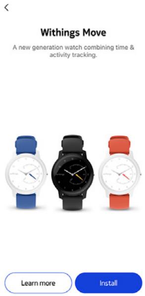 WITHINGS NC - Touchez installer. - 1