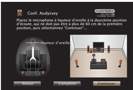 MARANTZ A8802 - Lorsque l'enceinte détectée est affichée, sélectionnez "Suivant" puis appuyez sur ENTER. - 2