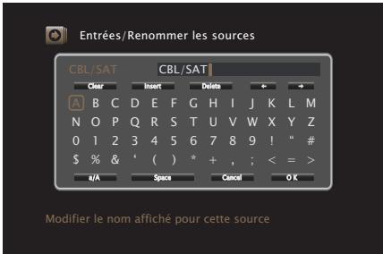 MARANTZ A8802 - Utilisation de l'écran-clavier - 1