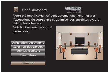 MARANTZ A8802 - Connectez le microphone de mesures et de configuration sur la prise SETUP MIC de cet appareil. - 2