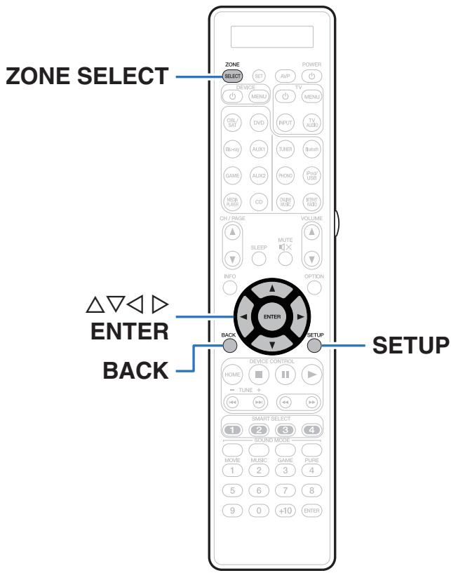 MARANTZ A8802 - Plan du menu de l'interface graphique - 8