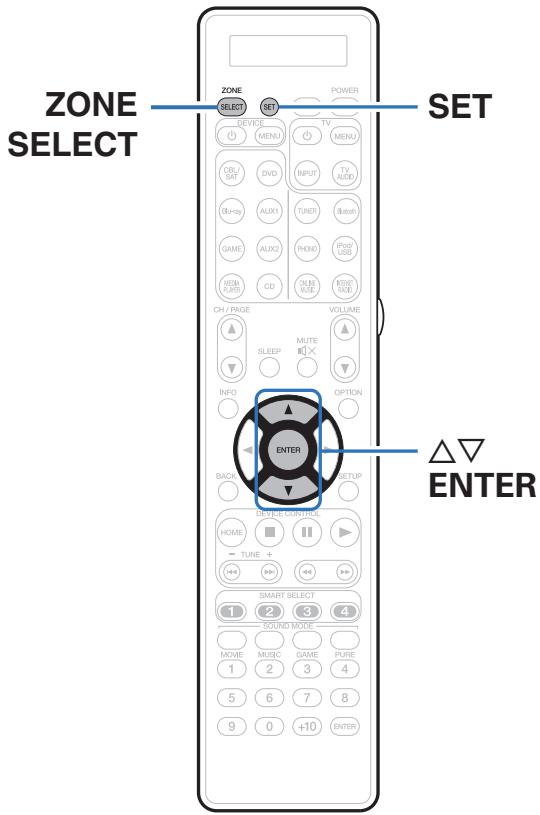 MARANTZ A8802 - Spécification de la zone utilisée avec la télécommande - 1