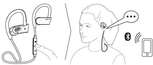JABRA SPORT PACE WIRELESS BLEU - Connexion à un nouveau ou un deuxième téléphone portable - 1