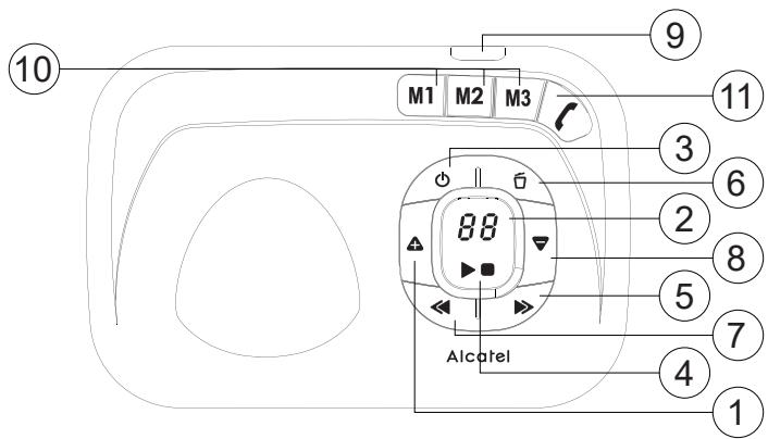 ALCATEL XL785 - Description de la base de l'alcatel XL785 voce - 1