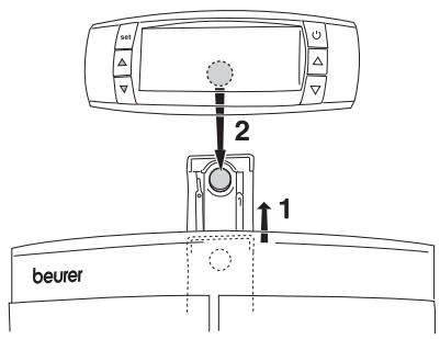 BEURER BF100 - Kontrol ünitesinin yerleştlimmesi - 1