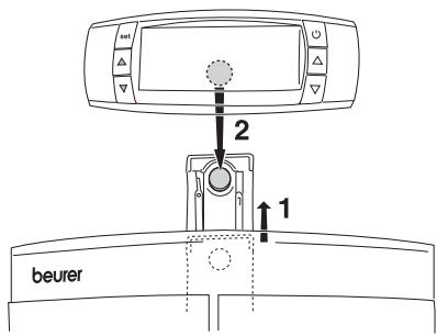 BEURER BF100 - Installation de l'unité de commande - 1
