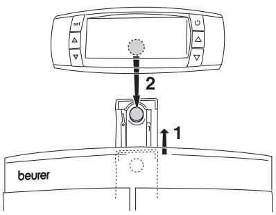 BEURER BF100 - Bedienteil aufstellen - 1
