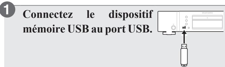 MARANTZ CD6005 - Lecture à partir d'un dispositif mémoire USB - 3