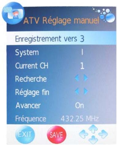 TOKAI LCD191W/MPEG2 - C) réglage manuel des châines analogiques - 1