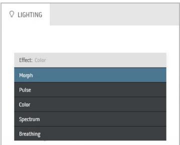 DELLECRAN W3420DW - Régler les effets d'éclairage - 1