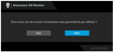 DELLECRAN W3420DW - Messages d'avertissement OSD - 2
