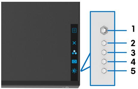 DELLECRAN W3420DW - Utiliser les boutons du panneauarrêté - 1