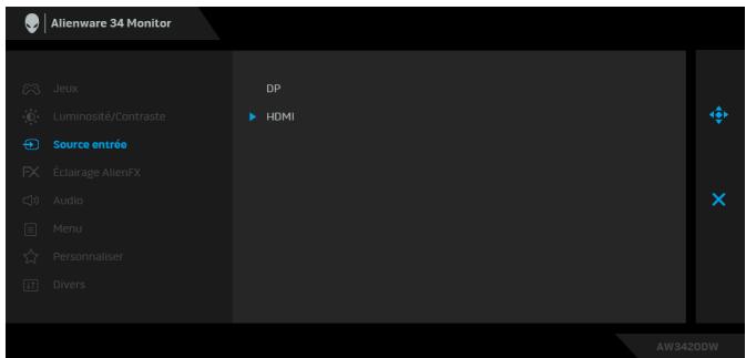 DELLECRAN W3420DW - Source d'entrée - 1
