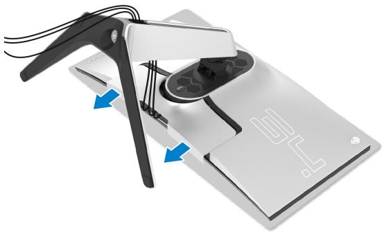 DELLECRAN W3420DW - Enlever le pied du moniteur - 3