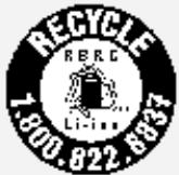 LENOVO TAB 4X304F - Logos pour le recyclage des batteries - 2