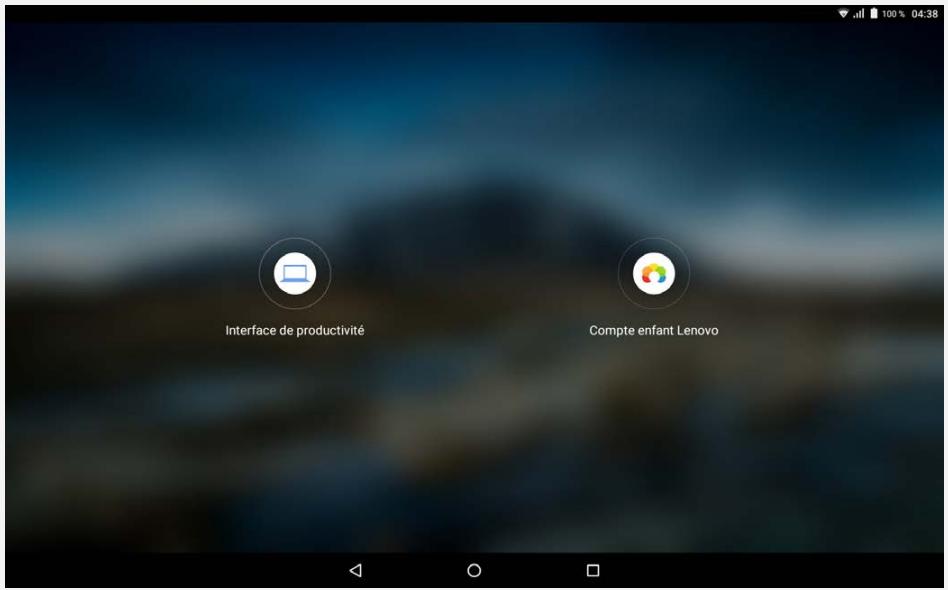 LENOVO TAB 4X304F - Utilisation de l'interface de productivité - 1