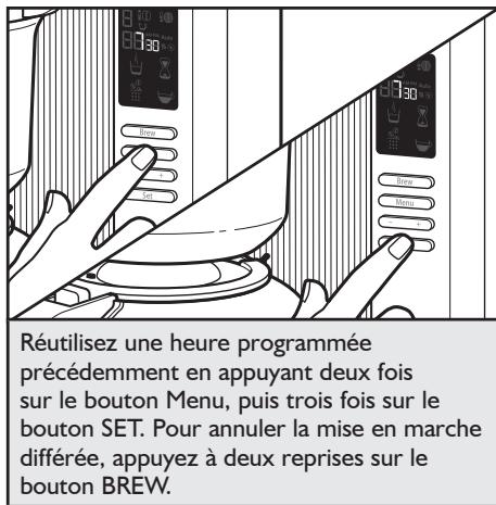 RITCHENAID 5KCMO0802E0B - Réglage de la fonction de mise en marche différée - 4