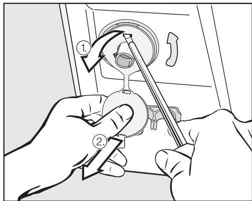 MIELE W1 SpeedCare - Démontage des sécurités de transport - 1