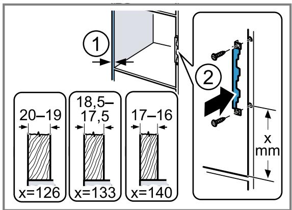 BOSCH BFL423MBO0 - Préparer le meuble haut - 1