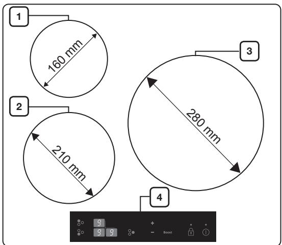SAMSUNG CTN263EA01 - ZONES de cuisson - 1