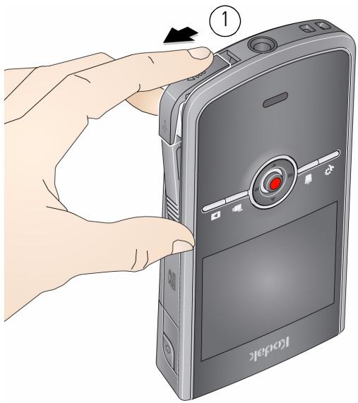 KODAK ZI8 - Accès au port USB - 1