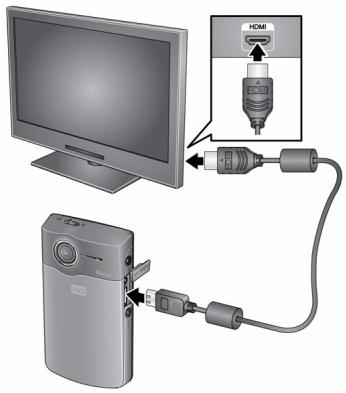KODAK ZI8 - Lecture sur un téléviseur - 1