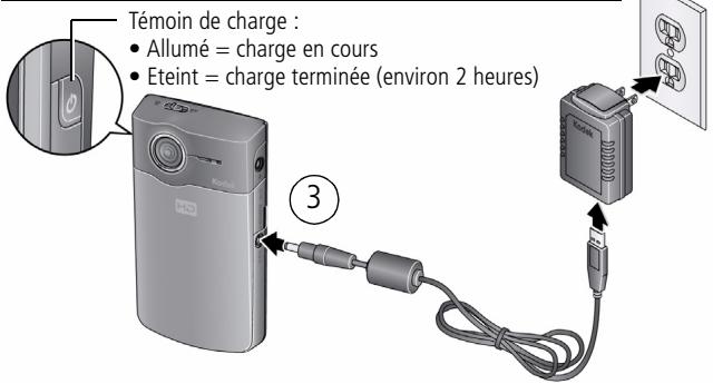 KODAK ZI8 - Charge de la batterie - 3