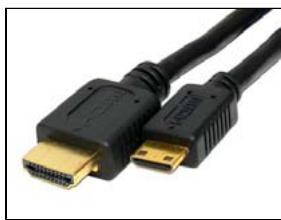 ARCHOS 70 ANDROID - Câble mini-hdmi vers standard-hdmi mâle/mâle - 1