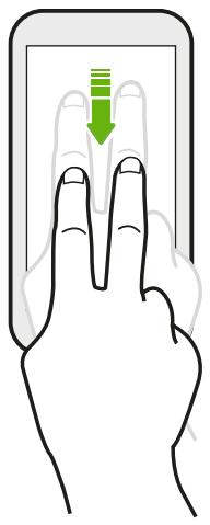 HTC 10 - Effleurer avec deux doigts - 1