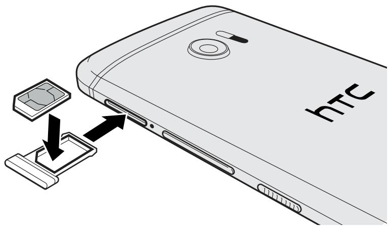 HTC 10 - Insérer une carte nano SIM - 2