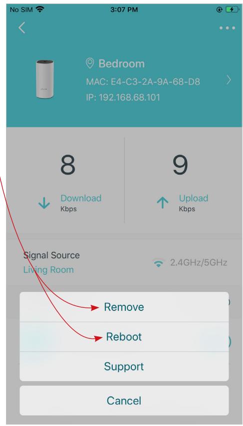 TP-LINK DECO E4(3-PACK)(EU) - Remove/Reboot Deco - 4