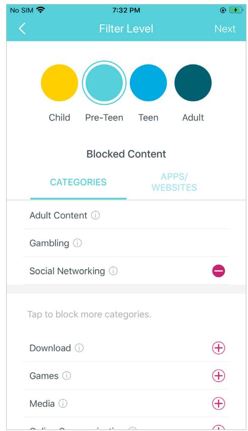 TP-LINK DECO E4(3-PACK)(EU) - Tap > Parental Controls - 3