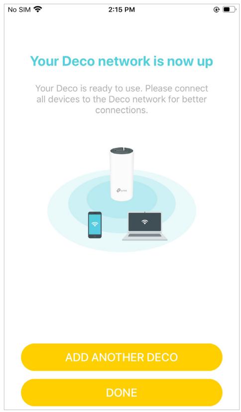TP-LINK DECO E4(3-PACK)(EU) - Setup complete - 2