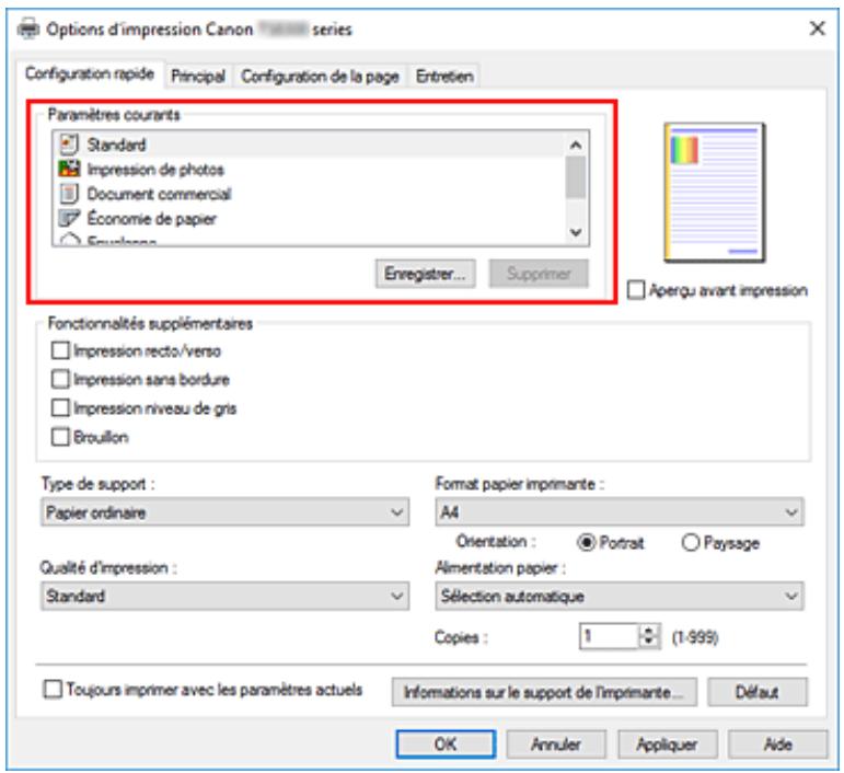 CANON PIXMA TS5851 - Configuration d'impression élémentaire - 1