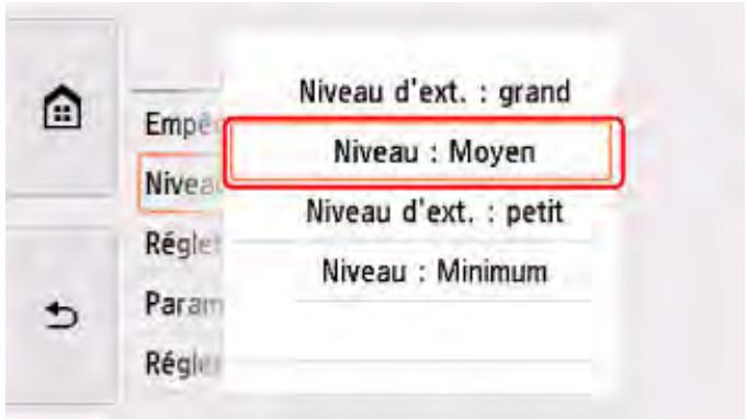 CANON PIXMA TS5851 - Appliquées les paramètres. - 5