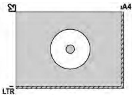 CANON PIXMA TS5851 - Chargement d'un seul original au centre de la vitre d'exposition - 2