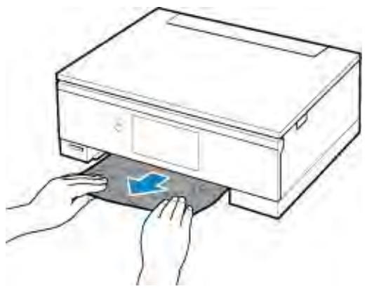 CANON PIXMA TS5851 - Retirez le papier collé. - 1