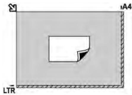 CANON PIXMA TS5851 - Chargement d'un seul original au centre de la vitre d'exposition - 1