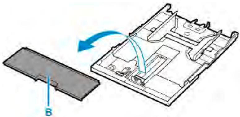 CANON PIXMA TS5851 - Retirez le couvercle de la cassette (b). - 1