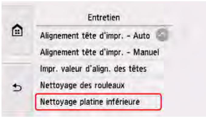 CANON PIXMA TS5851 - Nettoyage de l'intérieur de l'imprimante (nettoyage de la platine inférieure) - 3