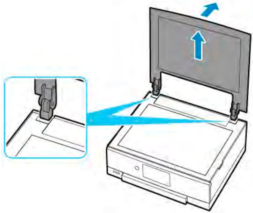 CANON PIXMA TS5851 - Retrait du capot du scanner : - 1