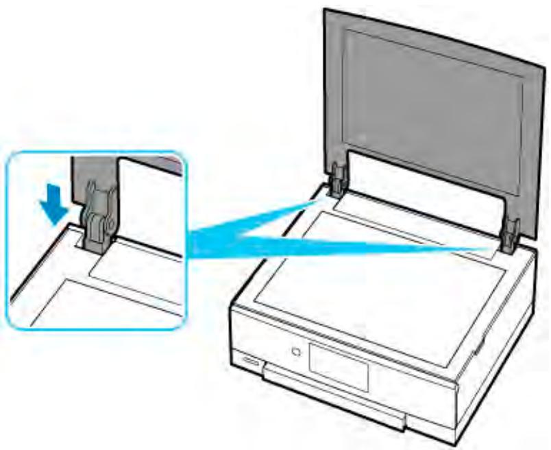 CANON PIXMA TS5851 - Fixation du capot du scanner : - 2