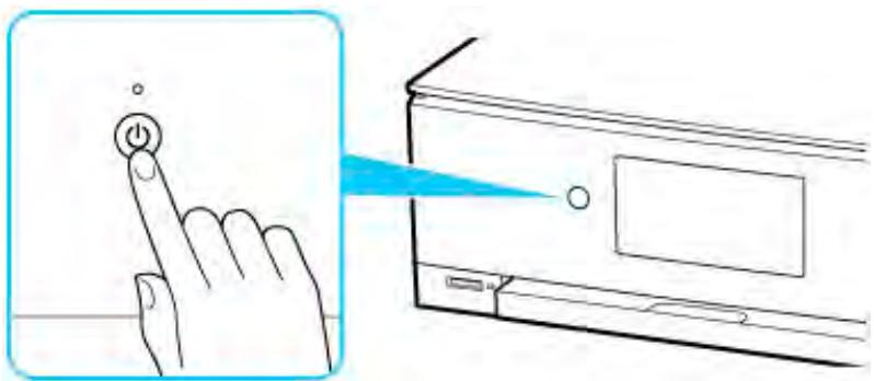 CANON PIXMA TS5851 - Mise sous tension de l'imprimante - 1